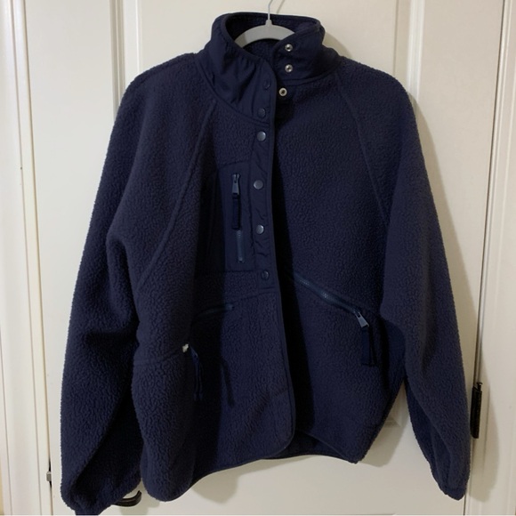 Free People Hit The Slopes Jacket NWOT Size Large Color: Eclipse RARE Sold Out - Picture 4 of 6